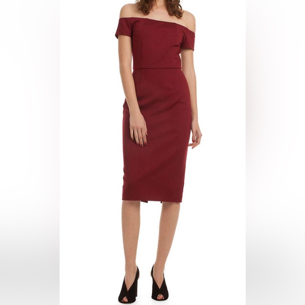 Trina Turk Candellyn Ponte Off the Shoulder Dress